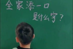 全家添一口打一字,全家添一口，揭晓一字谜底之谜”